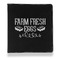 Farm Quotes Leather Binder - 1" - Black - Front View