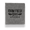 Farm Quotes Leather Binder - 1" - Grey