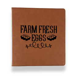 Farm Quotes Leather Binder - 1" - Rawhide