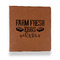 Farm Quotes Leather Binder - 1" - Rawhide