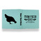Farm Quotes Leather Binder - 1" - Teal - Back Spine Front View