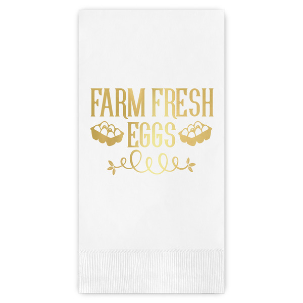 Custom Farm Quotes Guest Napkins - Foil Stamped