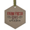 Farm Quotes Frosted Glass Ornament - Hexagon