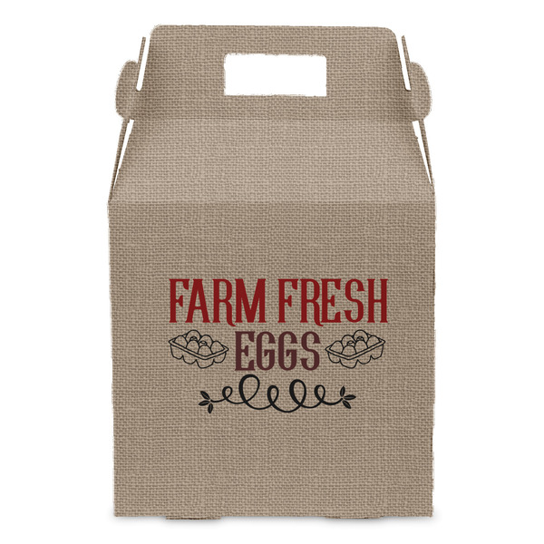 Farm Quotes Gable Favor Box - Front