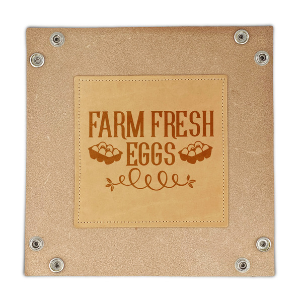 Farm Quotes Genuine Leather Valet Trays - FRONT