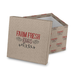 Farm Quotes Gift Box with Lid - Canvas Wrapped