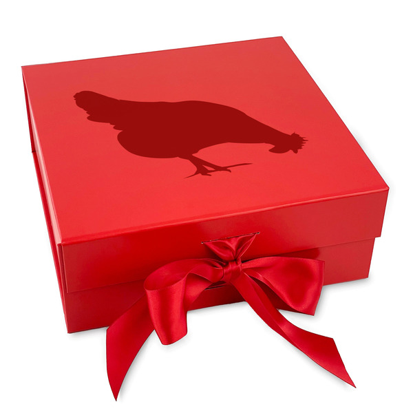 Custom Farm Quotes Gift Box with Magnetic Lid - Red