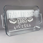 Farm Quotes Glass Baking and Cake Dish