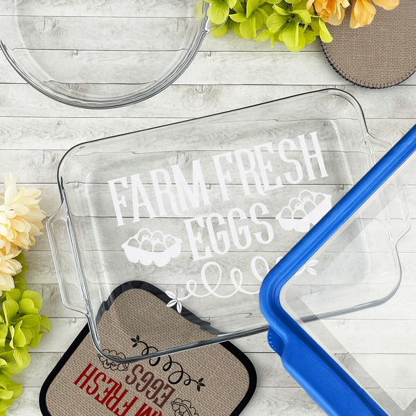 Farm Quotes Glass Baking Dish - LIFESTYLE (13x9)