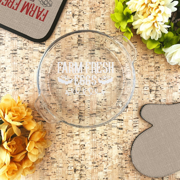 Farm Quotes Glass Pie Dish - LIFESTYLE