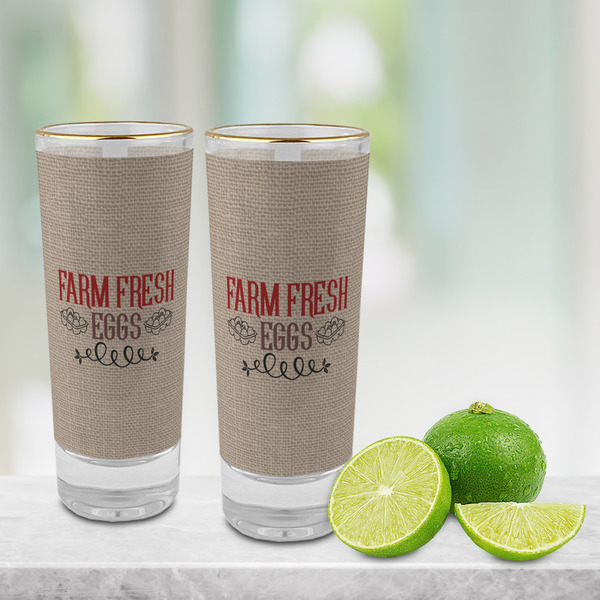 Farm Quotes Glass Shot Glass - 2 oz - LIFESTYLE