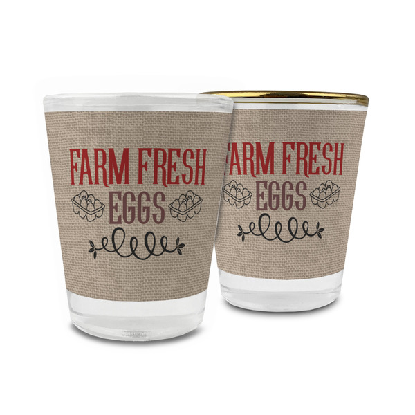 Custom Farm Quotes Glass Shot Glass - 1.5 oz
