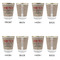 Farm Quotes Glass Shot Glass - with gold rim - Set of 4 - APPROVAL