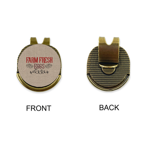 Farm Quotes Golf Ball Hat Clip Marker - Apvl - GOLD