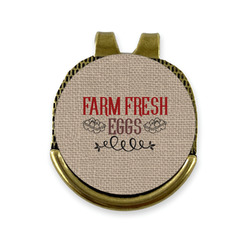 Farm Quotes Golf Ball Marker - Hat Clip - Gold