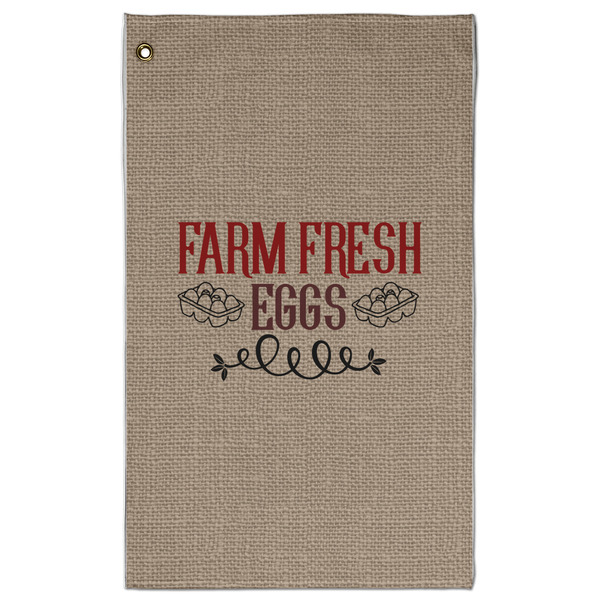 Custom Farm Quotes Golf Towel - Poly-Cotton Blend - Large
