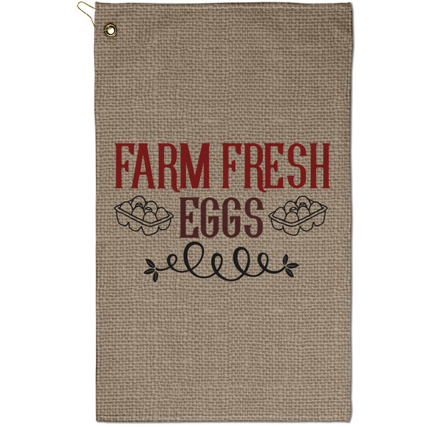 Custom Farm Quotes Golf Towel - Poly-Cotton Blend - Small