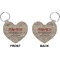 Farm Quotes Heart Keychain (Front + Back)