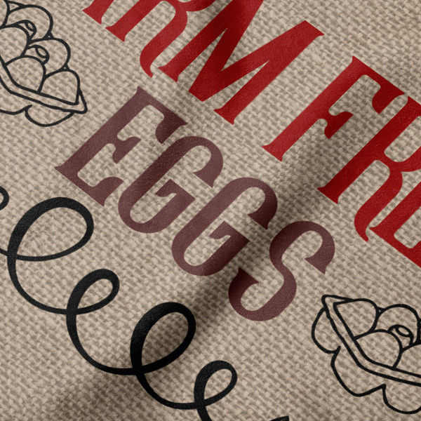 Farm Quotes Hooded Baby Towel- Detail Close Up