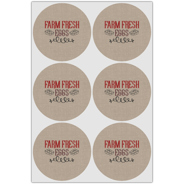 Farm Quotes Icing Circle - Large - Set of 6