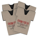 Farm Quotes Jersey Bottle Cooler - Set of 4