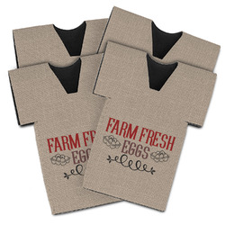 Farm Quotes Jersey Bottle Cooler - Set of 4