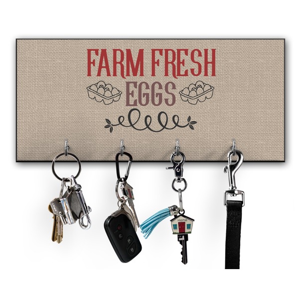 Custom Farm Quotes Key Hanger w/ 4 Hooks