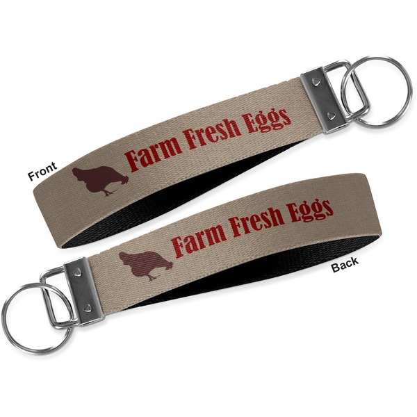 Farm Quotes Key-chain - Metal and Nylon - Front and Back