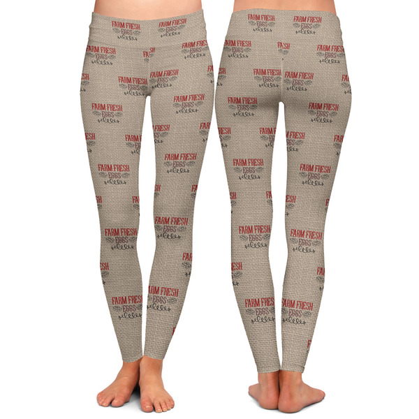 Farm Quotes Ladies Leggings - Front and Back