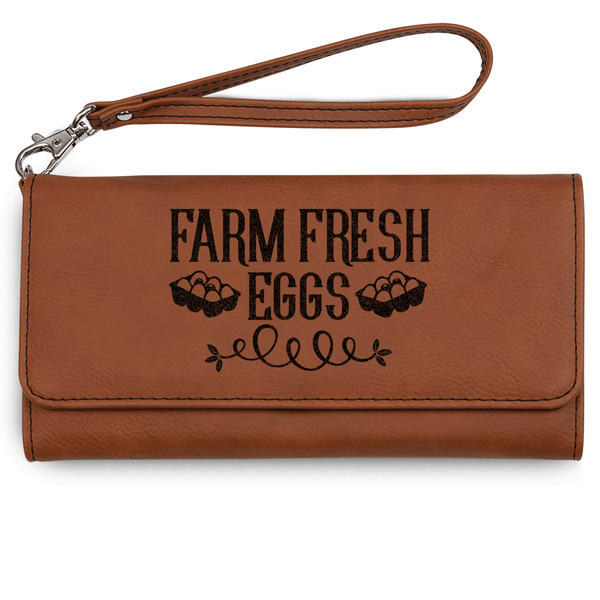 Custom Farm Quotes Ladies Leatherette Wallet - Laser Engraved