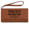 Farm Quotes Ladies Wallet - Leather - Rawhide - Front View