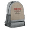 Farm Quotes Large Backpack - Gray - Angled View