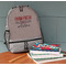Farm Quotes Large Backpack - Gray - On Desk