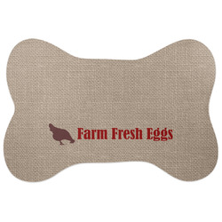 Farm Quotes Bone Shaped Dog Food Mat (Personalized)