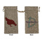 Farm Quotes Large Burlap Gift Bags - Front & Back
