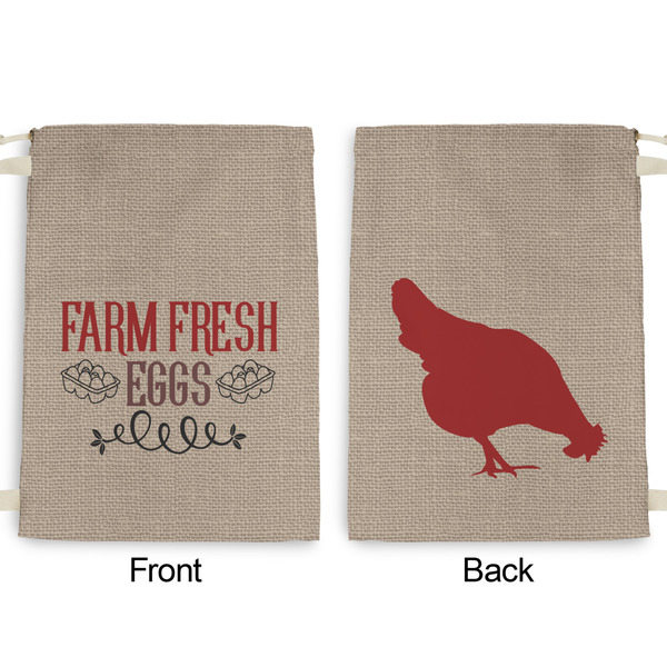 Farm Quotes Large Laundry Bag - Front & Back View