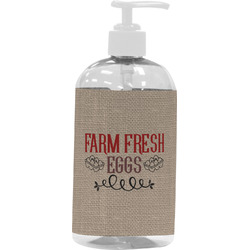 Farm Quotes Plastic Soap / Lotion Dispenser (16 oz - Large - White)