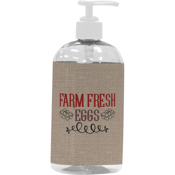 Custom Farm Quotes Plastic Soap / Lotion Dispenser (16 oz - Large - White)