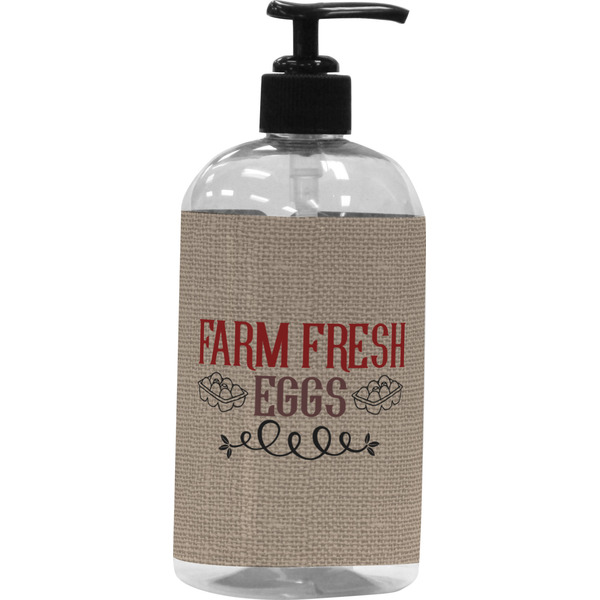 Custom Farm Quotes Plastic Soap / Lotion Dispenser (16 oz - Large - Black)