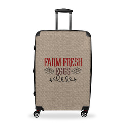 Farm Quotes Suitcase - 28" Large - Checked