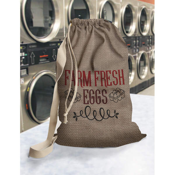 Farm Quotes Laundry Bag in Laundromat