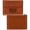Farm Quotes Leather Business Card Holder Front Back Single Sided - Apvl