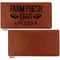 Farm Quotes Leather Checkbook Holder Front and Back Single Sided - Apvl