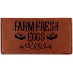 Farm Quotes Leatherette Checkbook Holder - Single Sided