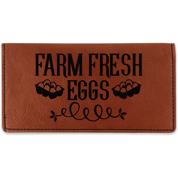 Custom Farm Quotes Leatherette Checkbook Holder