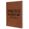 Farm Quotes Leather Sketchbook - Large - Double Sided - Angled View