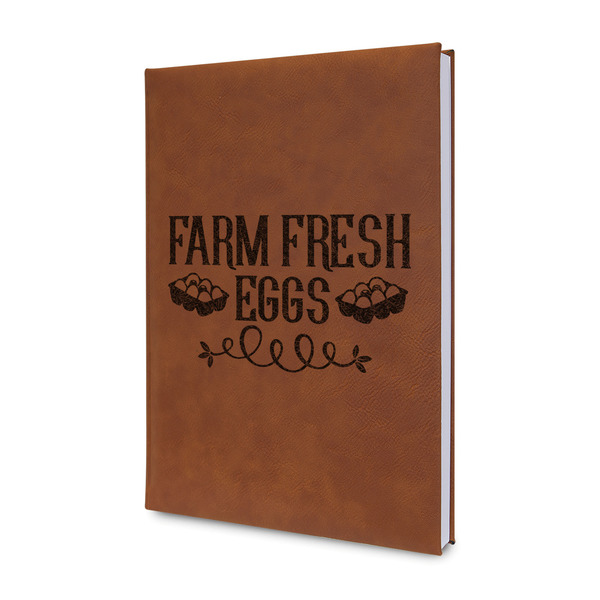 Custom Farm Quotes Leather Sketchbook - Small - Single Sided