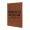 Farm Quotes Leather Sketchbook - Small - Single Sided - Angled View