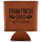 Farm Quotes Leatherette Can Sleeve - Flat