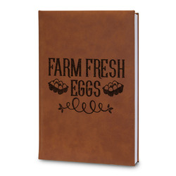 Farm Quotes Leatherette Journal - Large - Double Sided